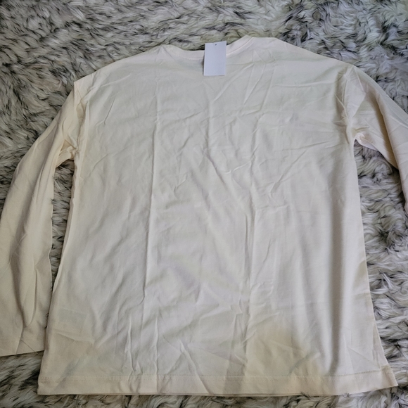 DIVIDED cream oversized long-sleeved top small - Picture 6 of 8